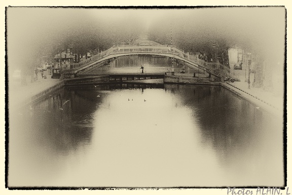Canal St Martin - Brume