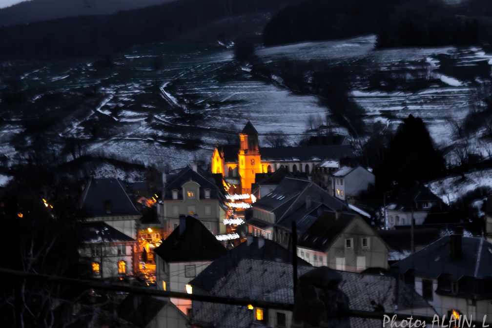 Alsace - Orbey by night