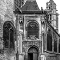 Pontoise - Cathedrale Saint Maclou - Porte arriere
