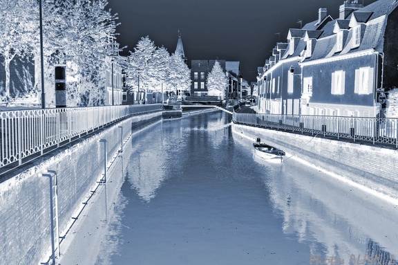 Amiens - Canal quartier St Leu cyanotipe
