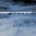 Cabourg - Embouchure de la Dive cyanotype